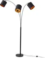 Produktbild: Lindby Stehleuchte Nanika, schwarz/gold, 202 cm, E27, 3-flg.
