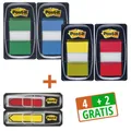 Produktbild: Post-it® Index Haftmarker farbsortiert 4x 50 Streifen + GRATIS 2x Index-Pfeile à 24 I680-P6