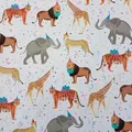 Produktbild: Geschenkpapier Tiere Afrika / Party 70cm x 2m, Rolle - Bunt