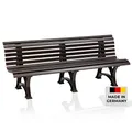 Produktbild: Blome Sitzbank Borkum – Gartenbank für Garten, Balkon, Terrasse, Parkbank in braun, 4-Sitzer, Made in Germany