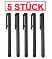 Produktbild: 5x Touchpen Eingabestift Touchstift Stift Lang für iPhone 11 12 13 - Z4 SCHWARZ