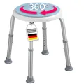 Produktbild: Duschhocker Badhocker Duschsitz Duschhilfe 360° drehbar belastbar bis150kg Peter