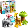 Produktbild: LEGO 10971 DUPLO Wilde Tiere Afrikas, Lernspielzeug für Jungen und Mädchen ab 2 Jahre, Spielzeug-Set für Kleinkinder mit Tierfiguren und Spielmatte