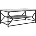 Produktbild: vidaXL Couchtisch mit Ablage Grau Sonoma 90x50x40 cm Holzwerkstoff