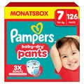 Produktbild: Pampers Baby-Dry Pants Größe 7, 126 Windeln, 15kg+, 360grad Passform hilft, Auslaufen zu verhindern