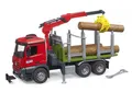 Produktbild: BRUDER, MERCEDES Arocs 6x4 Holztransporter mit Kran und Baumstämmen, 1/16, BR...