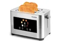 Produktbild: Aigostar Toaster 2/4 Scheiben, 6 Bräunungsstufen, LED-Touchscreen, Toaster Langschlitz, 2 lange Schlitze, 1400 W, Brotzentrierung, Auftau-, Aufwärm- & Stoppfunktion, Edelstahl Matt