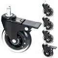 Produktbild: 6810 Bürostuhl Rollen 5er Set, 11 Mm, Schwarz - Hmf
