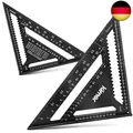 Produktbild: Kirner - 5in1 Zimmermannswinkel 30cm [ UNVERZICHTBAR & PRÄZISE ] anreißen, m