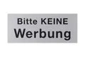Produktbild: Conmetall Aufkleber Bitte keine Werbung Aluminium 6 x 2,5 cm edelstahl-optik