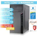 Produktbild: BRAINZAP Intel Core i5 Quad-Core Office / Business PC, 16 GB RAM, 512 GB NVMe SSD, WLAN, BT Bluetooth Windows 11 - Schwarz