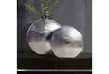 Produktbild: FINEBUY Tischvase FB65102 Vase 2er Set Blumenvase Aluminium Dekovase Modern Rund (Dekovase Rund 2-teilig für Blumen Alu Tischvase), 2er Set Aluminium Silber Blumenvase