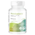 Produktbild: Vitamintrend Rosskastanie 900mg pro Tag, 90 Kapseln, schluckfreundlich, 20% Aescin, hochdosiert, Nahrungsergänzungsmittel vegan ohne Magnesiumstearat, in Deutschland hergestellt