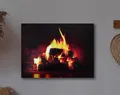 Produktbild: NEU Animiertes LED Wandbild Kaminfeuer für Wohnzimmer Deko Geschenk Licht Flamme