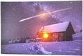 Produktbild: NEU Animiertes LED Wandbild Haus Sternschnuppe für Geschenk Licht Deko Zimmer