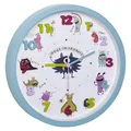 Produktbild: Little Monsters Kinder-Wanduhr mit Monster-Motiven, leises Uhrwerk, ideal für...