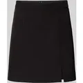 Produktbild: Pieces Ausgestellter Mini-Rock mit Saumschlitzt Modell 'BOZZY' in Black, Größe XL