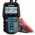 Produktbild: TOPDON BT100 Autobatterie Tester, Batterietester kfz 12V mit 100-2000 CCA für Batterietests, Anlasstests & Ladetests, Digitaler Batterie Tester Auto für LKW, ATV, Motorrad, SUV, Car