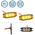 Produktbild: 2er Sparset LED-MARTIN® R65 Blitzmodul SF3 - super flach - 12V 24V - mit ECE-R65