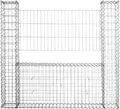 Produktbild: Gabionen Mauer Gartenzaun 160x20x150 cm Gabione Steinkorb Rank-Gitter Draht