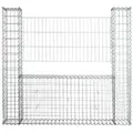 Produktbild: Estexo - Gabionen Mauer Gartenzaun 160x20x150 Cm Gabione Steinkorb Rank-gitter Draht