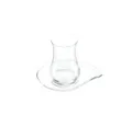 Produktbild: LAV Teeglas Eva 12-teiliges-Set mit Untertellern - 170 ml aus Borosilikatglas, 12-tlg., Glas, 12-teilig, 170 ml