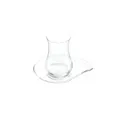 Produktbild: LAV Eva 12-teiliges Teegläser-Set mit Untertellern - 170 ml aus Borosilikatglas