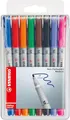 Produktbild: STABILO - Folienstift - OHPen universal - wasserlöslich medium - 8er Pack