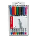 Produktbild: (0,84€/Stück) Stabilo OHPen Folienstift, M - 8er Set 853-8, wasserlöslich, 1 mm