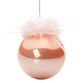 Produktbild: SIKORA Highlights 4er Set ausgefallene Christbaumkugeln aus Glas Rosa besondere Weihnachtskugel Christbaumschmuck, Farbe | Modell:Modell Venedig rosa, Höhe in cm:8 cm