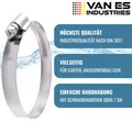 Produktbild: VAN ES Schlauchschellen Klemmschelle  Band: 9mm  W1 verzinkt 8-60mm