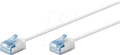 Produktbild: GOOBAY 74284 - Patchkabel Cat.6a U/UTP super slim 0,25 m weiß
