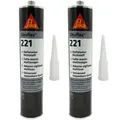 Produktbild: Sikaflex 221 Dichtstoff Karosseriekleber weiß 2x 300ml Dichtmasse überlackierbar