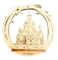Produktbild: DeColibri Christbaumschmuck Weihnachtsbaumschmuck Holz Dresdner Frauenkirche Dresden, Baumbehang, Holzkunst aus Sachsen