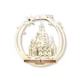 Produktbild: Weihnachtsbaumschmuck Holz Dresden Frauenkirche 3D Optik, Baumbehang