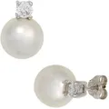 Produktbild: Perlenohrringe JOBO, silber (silber 925), Ohrringe, Damen, Perlen Silber 925 (Sterlingsilber), Perlen, Silber 925 (Sterlingsilber), 925 Silber mit synthetischen Perlen und Zirkonia