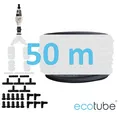 Produktbild: ecotube HOME Bewässerung 50m SET Perlschlauch Tropfschlauch Garten Rasen Blumen