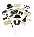 Produktbild: 20 Foto-Requisiten Fotho-Booth 28cm Silvester Party Deko
