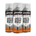 Produktbild: JENOLITE Directorust Metallic-Glanz-Sprühfarbe, Kupfer, 3 x 400 ml, Gold-Sprühfarbe für verschiedene Oberflächen, für Metall, Holz, Kunststoff, All-In_OnePrimer, Grundierung und Decklack, innen und