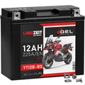 Produktbild: Langzeit YT12B-BS Motorradbatterie Gel 12V 12Ah 51001 YT12-B4 GT12B-4 CT12B-4