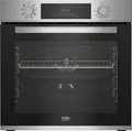 Produktbild: Beko BBSM12320X EEK:A Einbauherd-Set mit Glaskeramikkochfeld, Nischenhöhe 60cm, 72L Garraum, SteamShine, edelstahl