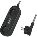 Produktbild: Steckdose Geerdeter 2 Wege 3xusb Flachstecker