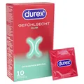 Produktbild: Durex Gefühlsecht Slim Fit Kondome – Hauchzarte Kondome mit schmaler Passform für intensives Empfinden – 10er Pack (1 x 10 Stück)