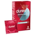 Produktbild: Durex Gefühlsecht Slim Kondome – Dünne Kondome mit schmaler Passform & mit Silikongleitgel befeuchtet – 8er Pack (1 x 8 Stück)