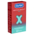 Produktbild: Durex Gefühlsecht Slim Fit 8er/10er | Schmale dünne Kondome, 52 mm | Easy-On