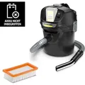 Produktbild: Kärcher Aschesauger AD 2 Battery, 18V Akku, ohne Akku, 14l, Flachfilter, schwarz - Schwarz