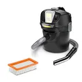 Produktbild: Kärcher 18 V Akku-Asche-Trockensauger AD 2 Akku ideal für die Reinigung von Kamin- Pelletöfen, flammhemmendes Material, 1-teiliger Filter, Saugschlauch, Behältergröße: 14 l, Leistung: 230 W, Schwarz