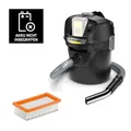 Produktbild: Kärcher Aschesauger AD 2 Battery, 18V Akku, ohne Akku, 14l, Flachfilter, schwarz