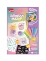 Produktbild: Maped Creativ Airbrush Maker Nachfüll-Set – Pastell Edition - 15 Filzstifte, 5 Schablonen, 72 Sticker & Papier - Nachfüllset für Airbrush Maker 907080 - Kreativset Kinder ab 5 Jahren