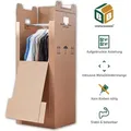 Produktbild: 2 x Kleiderbox 60 kg Traglast stabiler Kleiderkarton mit Kleiderstange 2-wellig Umzugskarton Textilkarton BB-Verpackungen